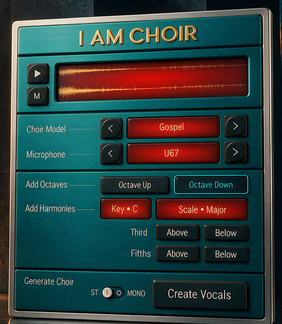 The I AM CHOIR plugin interface